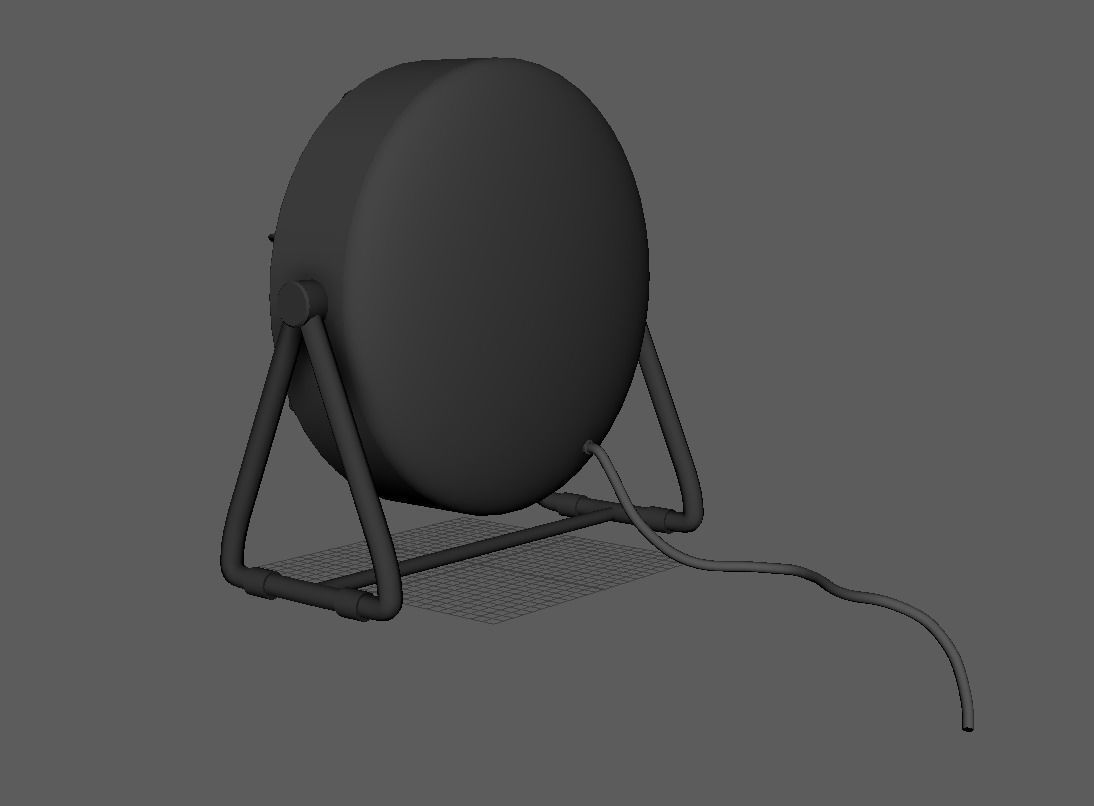 Heater Fan Low-poly 3D model_23