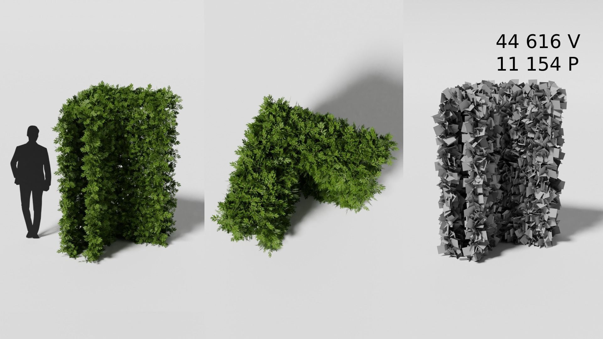 Garden boxwood set v4 Low-poly 3D model_21