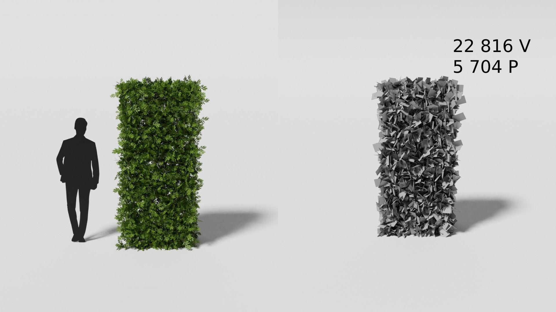 Garden boxwood set v4 Low-poly 3D model_20