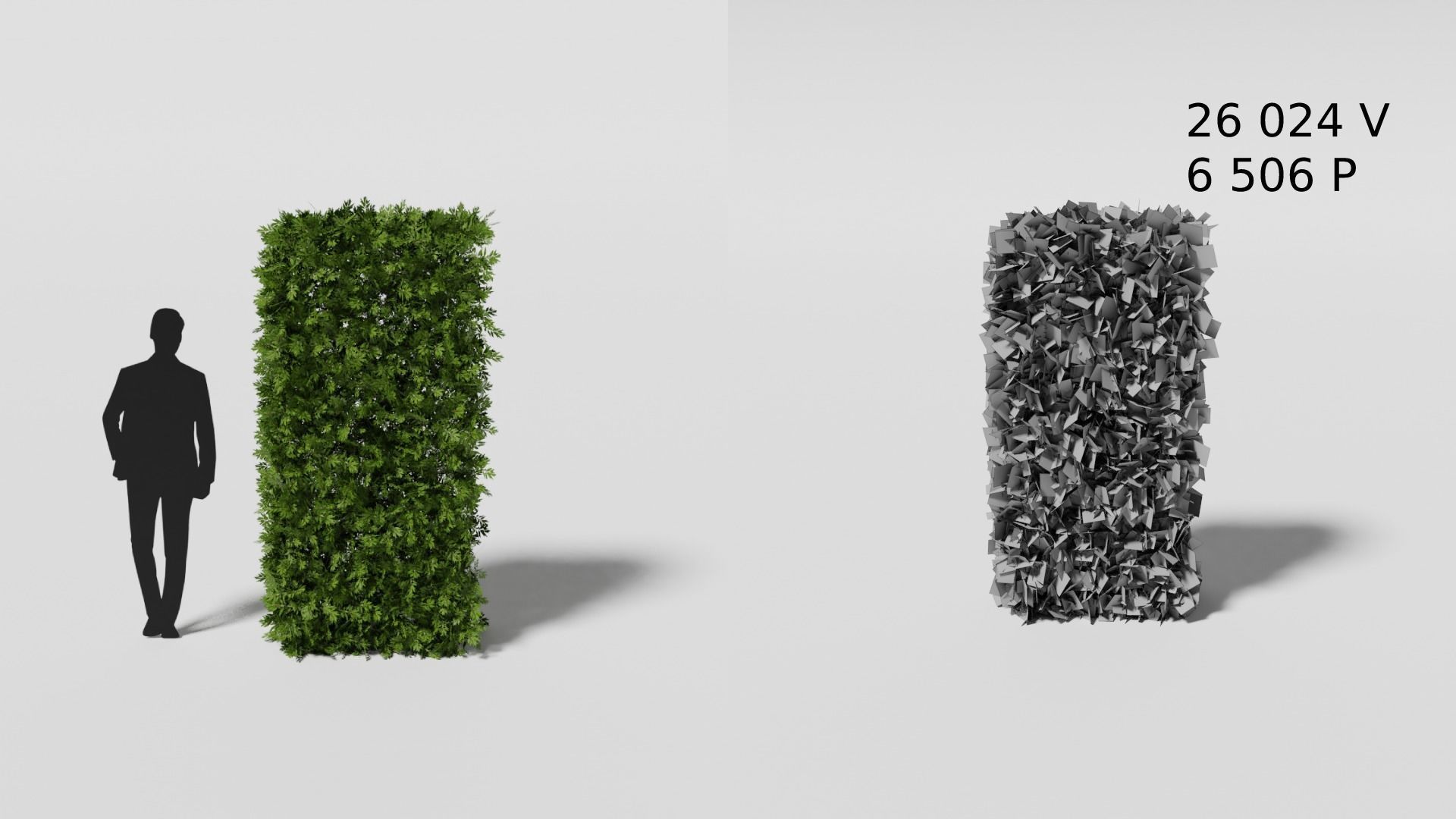 Garden boxwood set v4 Low-poly 3D model_19