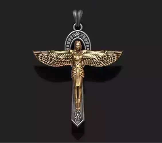 Crux Ansata pendant 3D print model