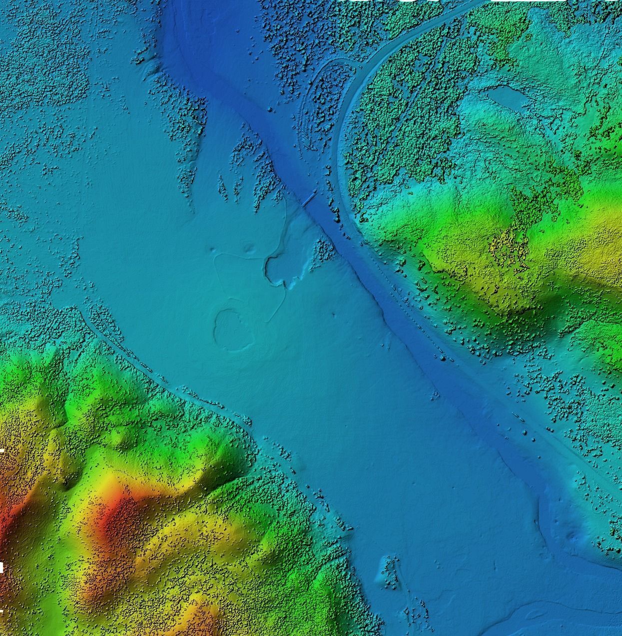 Grand Prismatic Spring Landscape 3D model_57