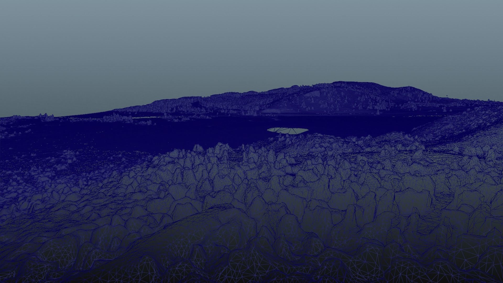 Grand Prismatic Spring Landscape 3D model_53