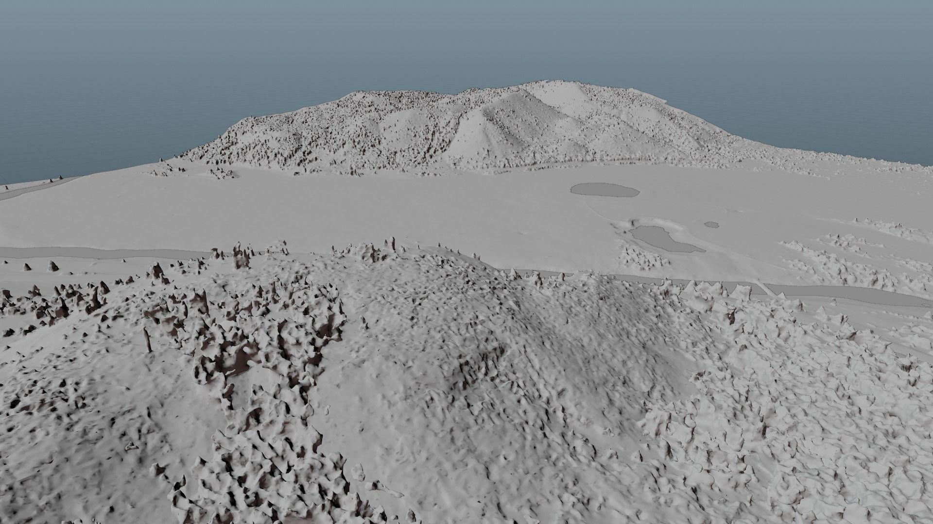 Grand Prismatic Spring Landscape 3D model_32