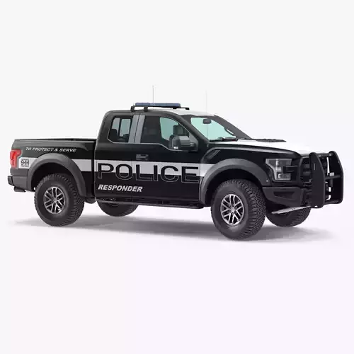 Police Pickup Truck Modern Generic