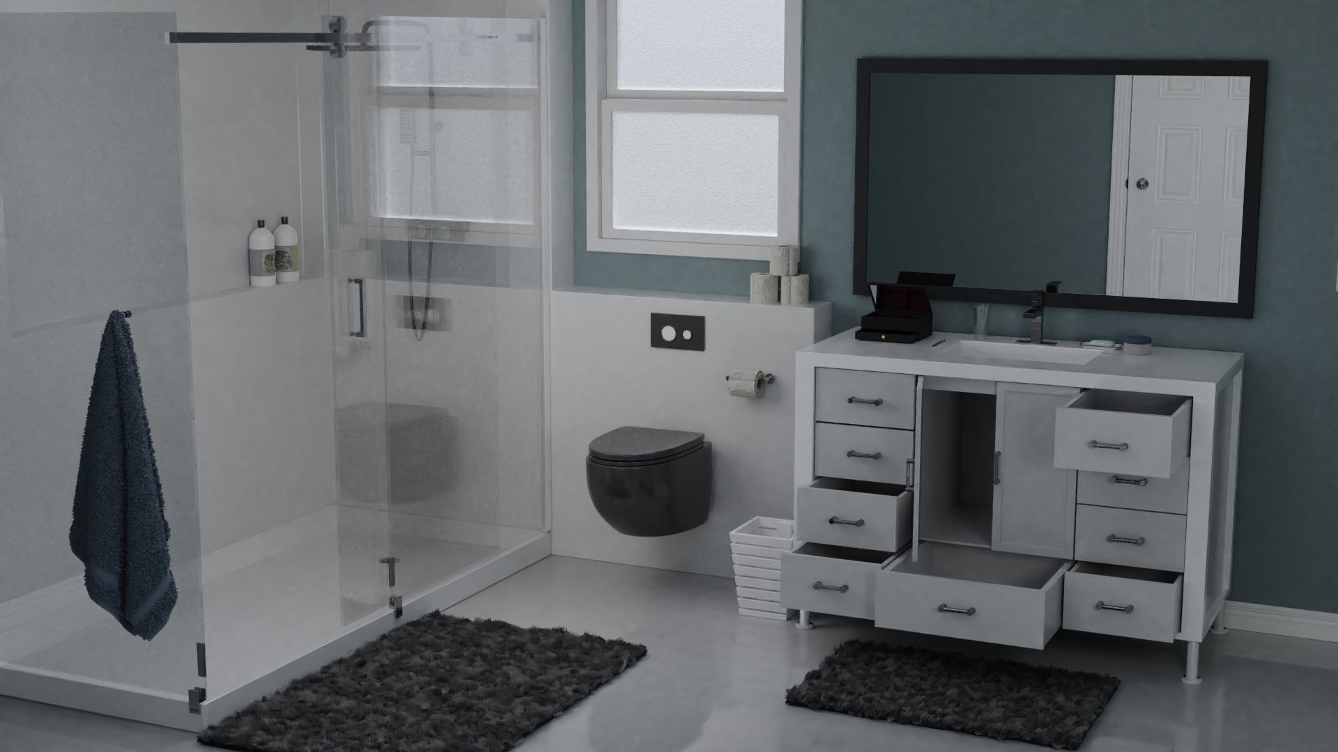 Modern Bathroom 3D model_6