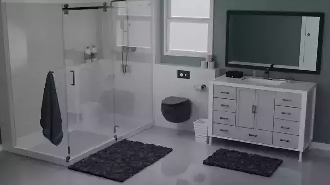 Modern Bathroom 3D model