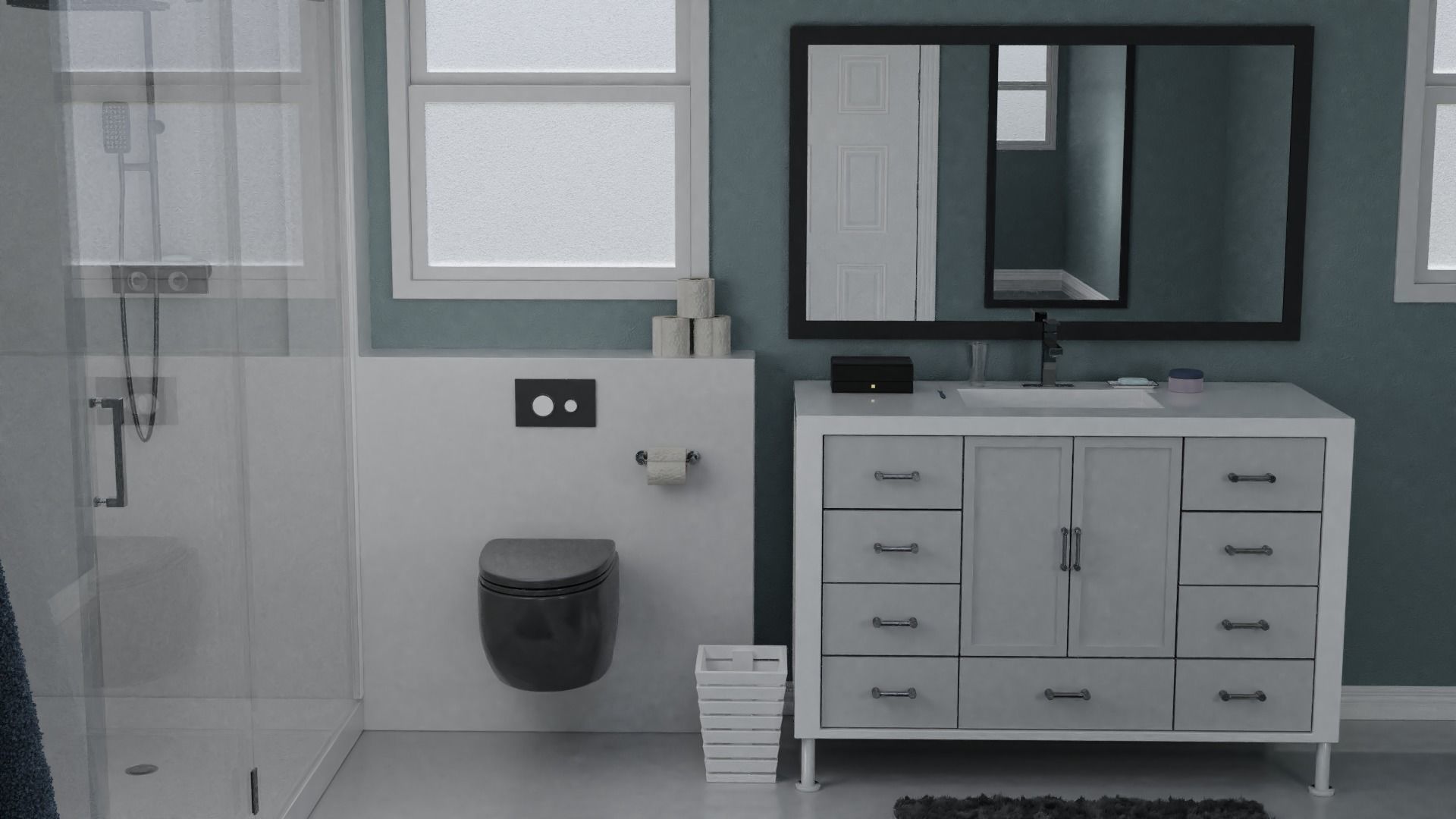 Modern Bathroom 3D model_1