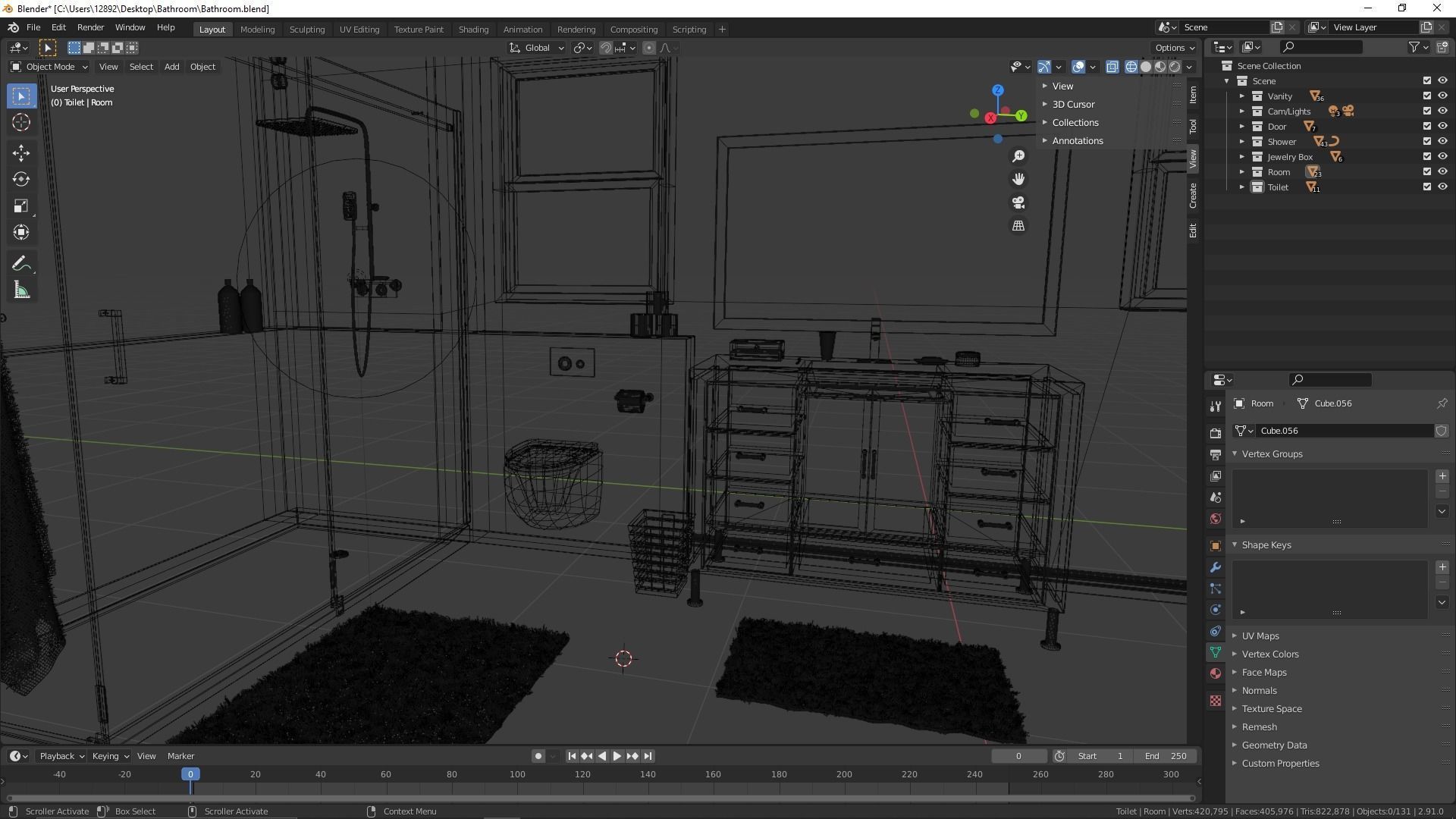 Modern Bathroom 3D model_10