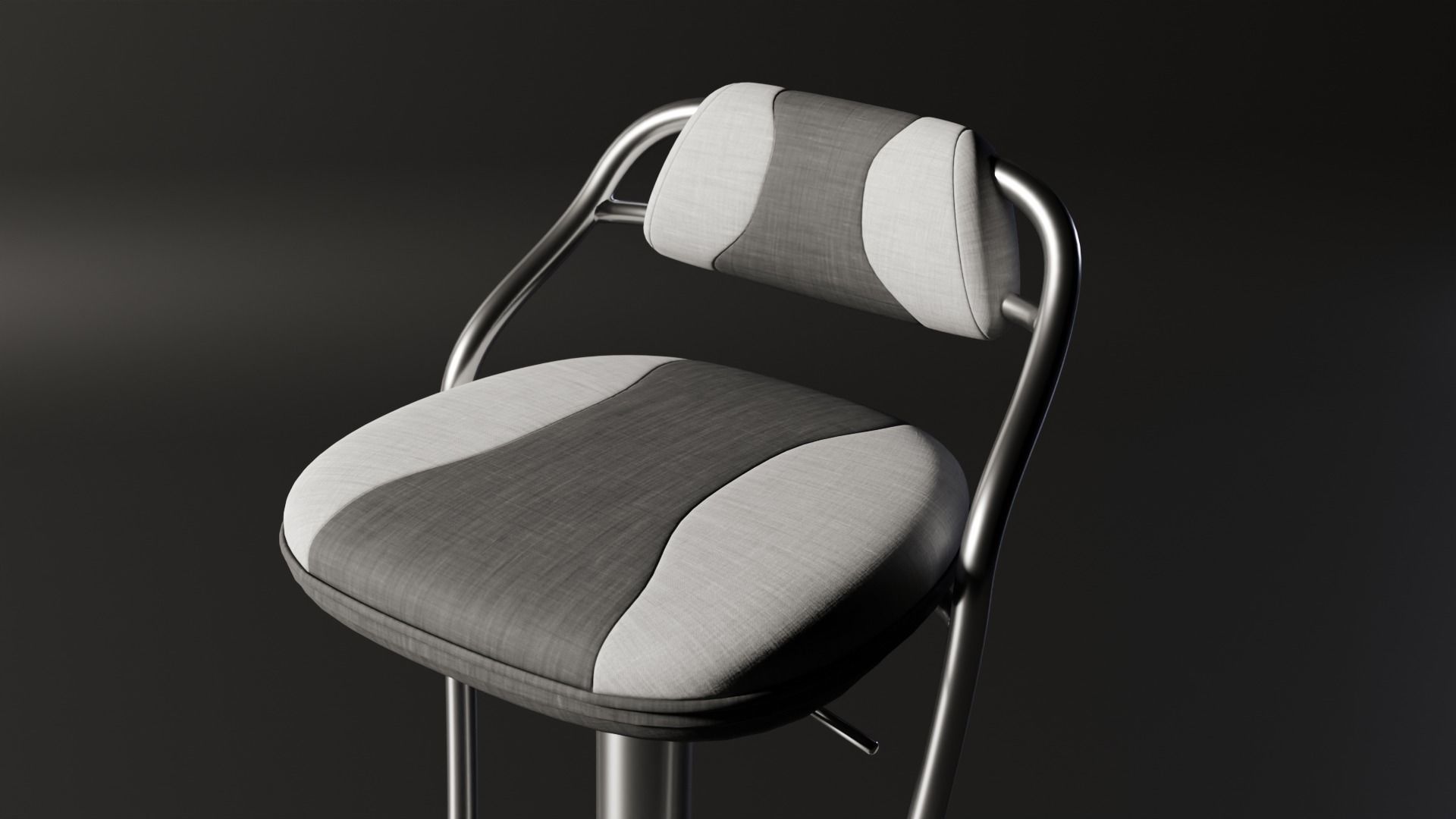 Sci Fi Stool 1 3D model_1