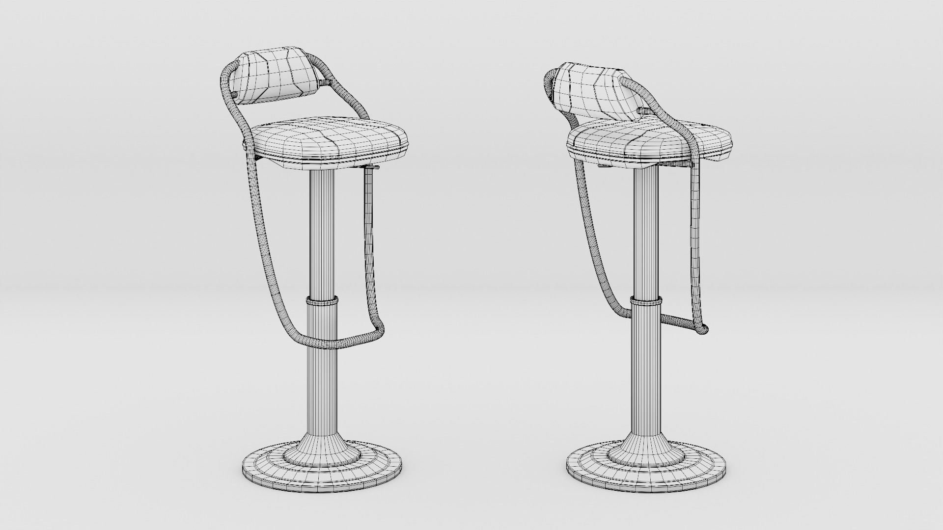 Sci Fi Stool 1 3D model_7