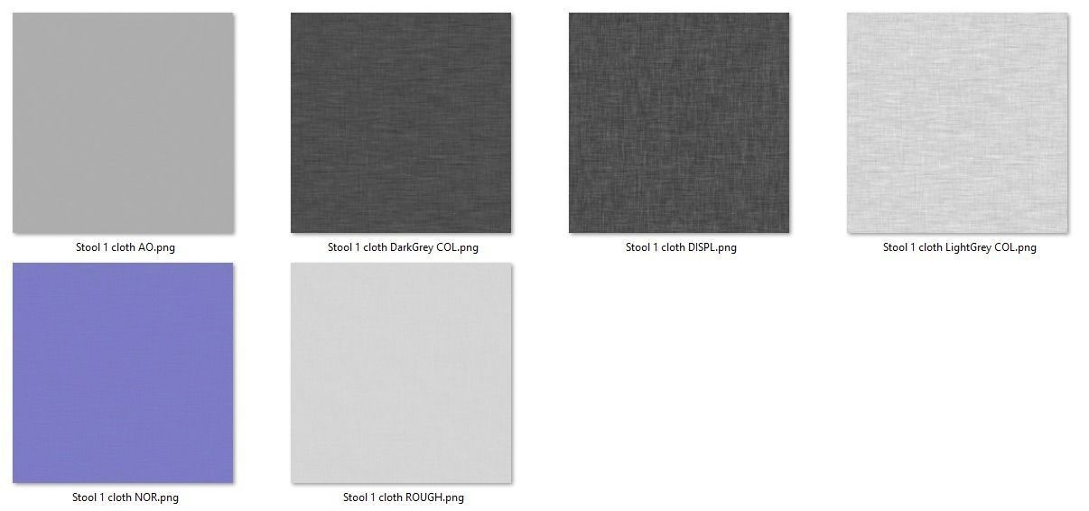 Sci Fi Stool 1 3D model_8