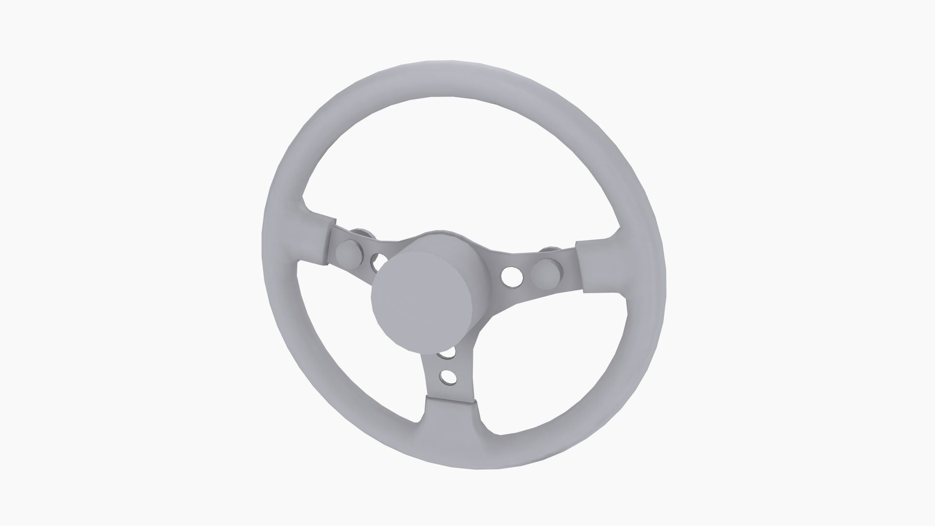 Grant Formula GT racing steering wheel Low-poly 3D model_11