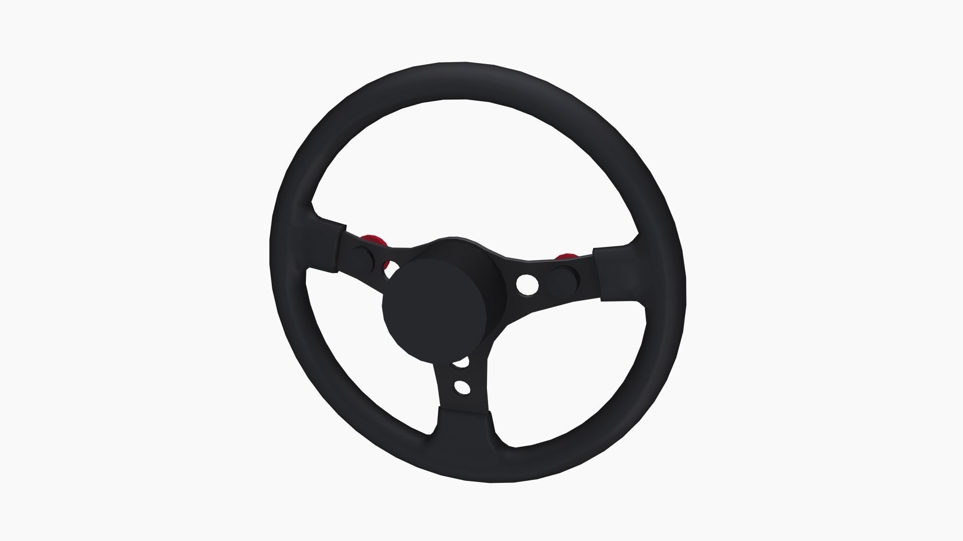Grant Formula GT racing steering wheel Low-poly 3D model_4