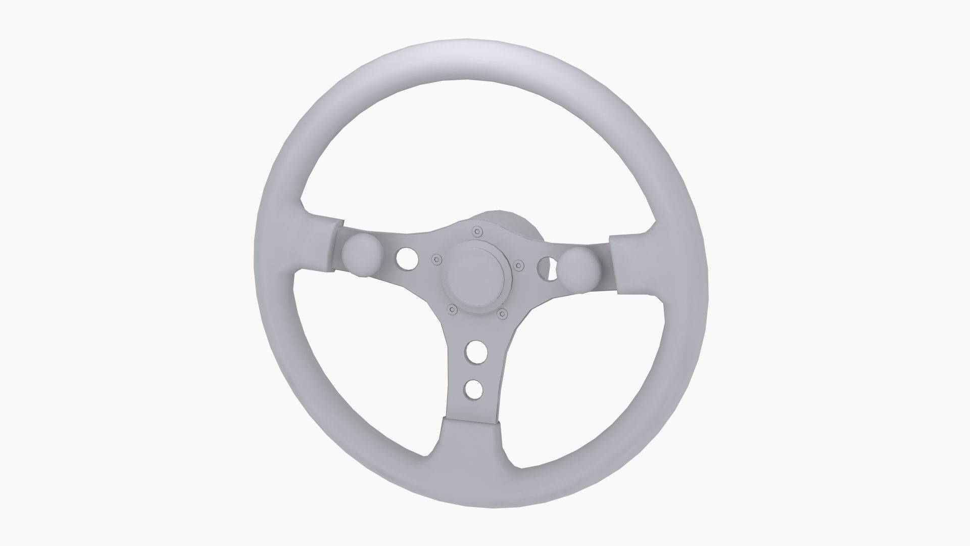 Grant Formula GT racing steering wheel Low-poly 3D model_8