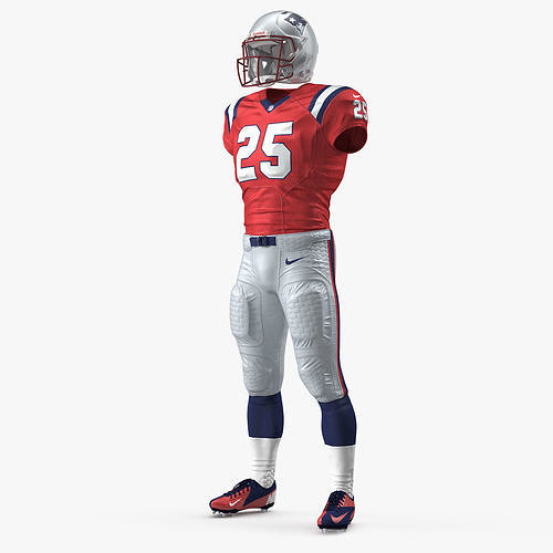 New England Patriots Football Player Uniform 3D model
