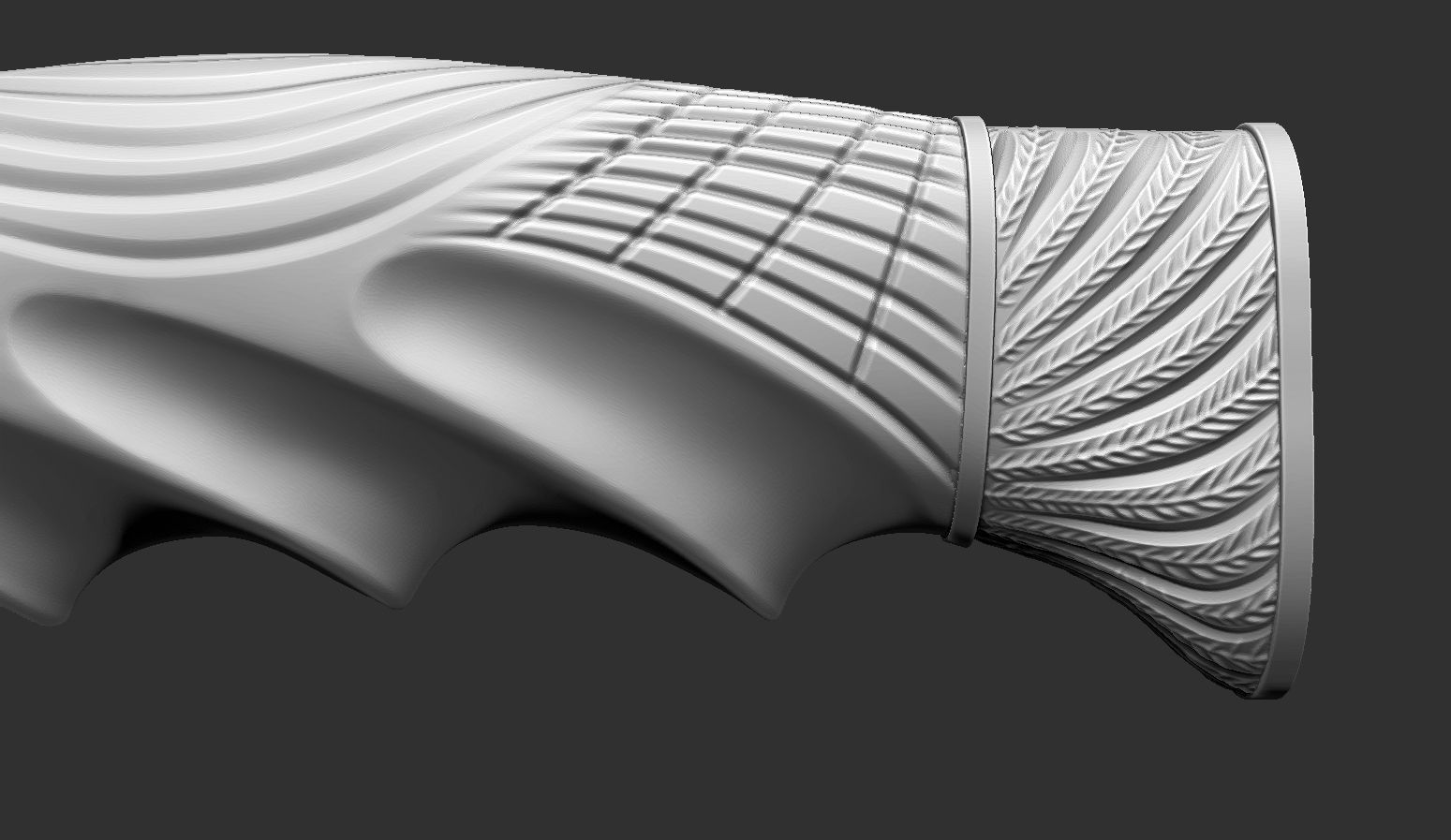 Horse Head Knife Handle 3D print model_9