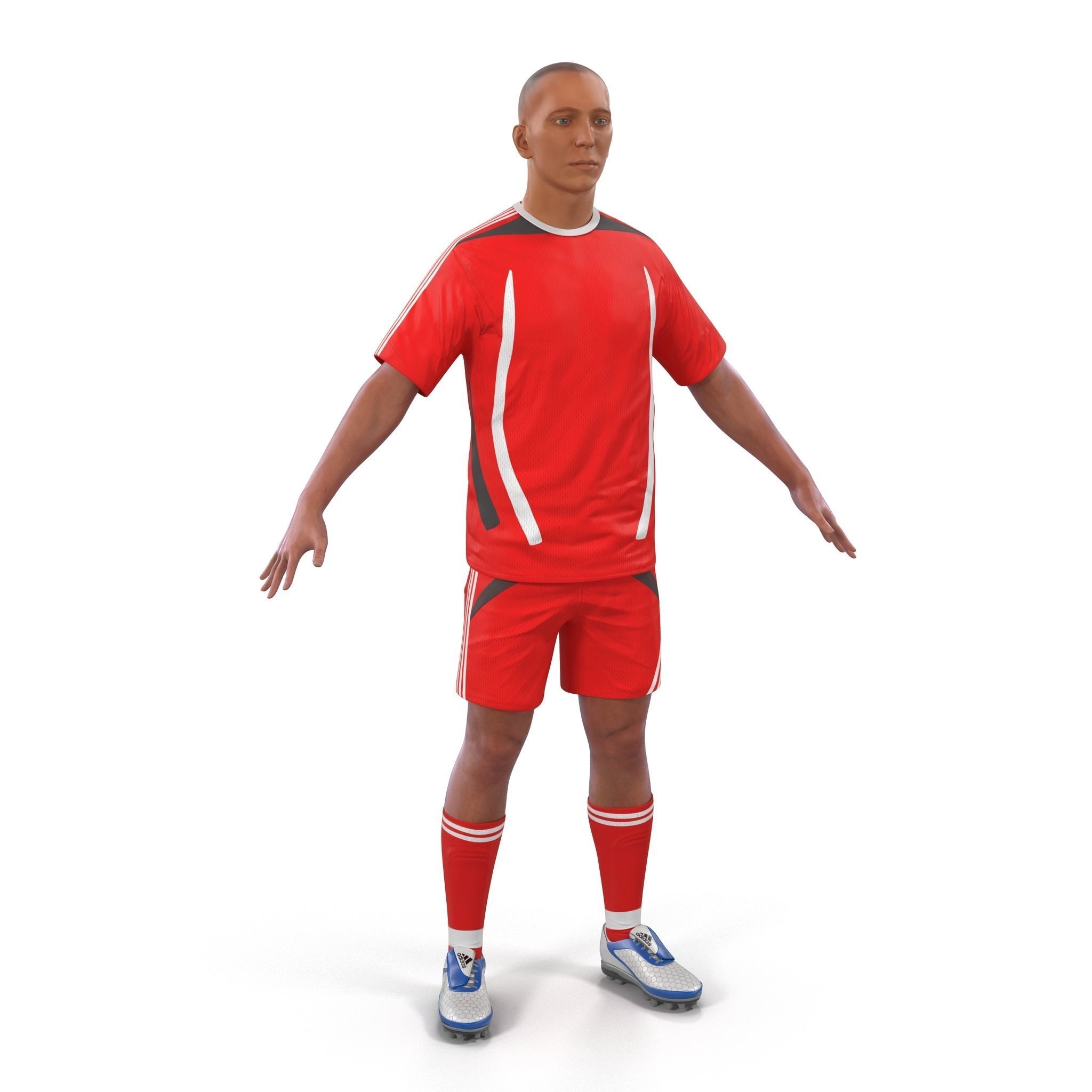 Soccer Player Generic  3D model_1