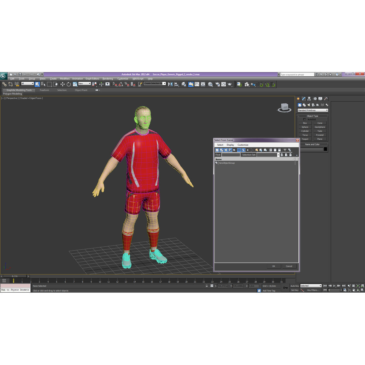 Soccer Player Generic  3D model_46