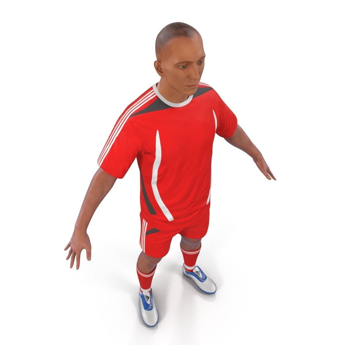 Soccer Player Generic  3D model_15