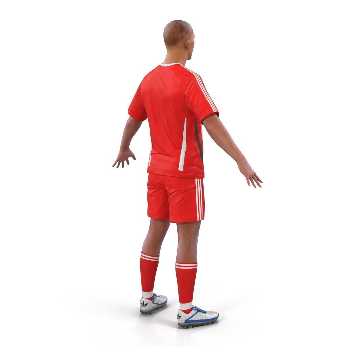 Soccer Player Generic  3D model_5