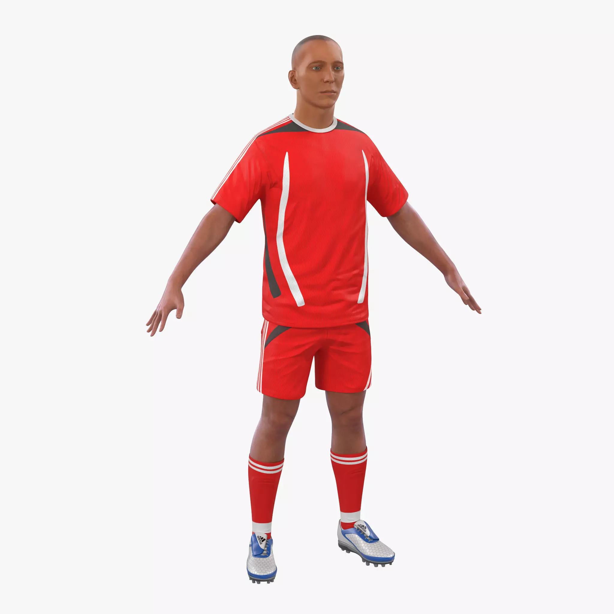 Soccer Player Generic  3D model_0