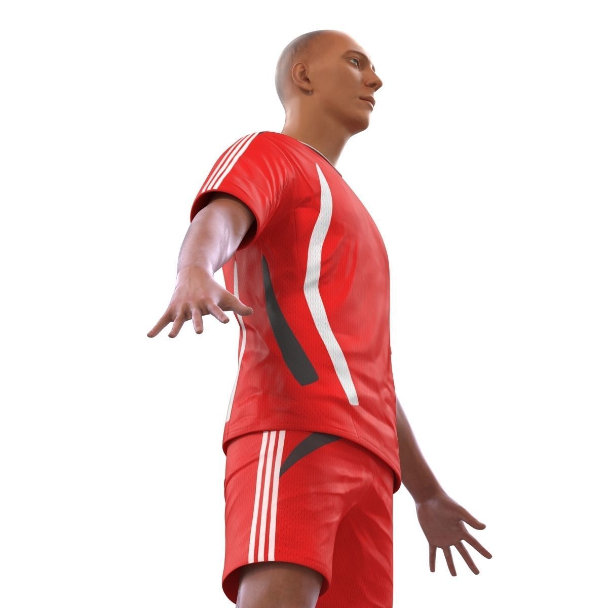 Soccer Player Generic  3D model_19