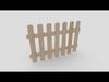 CC0 - Wood Fence Free low-poly 3D model_1