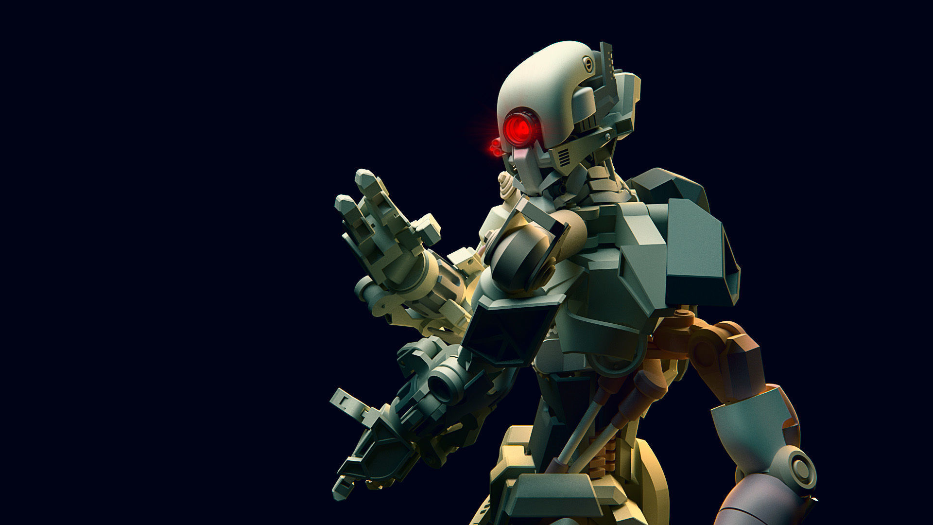 ROBOT POSTAPOCALYPTIC FUTURE 3D model_3