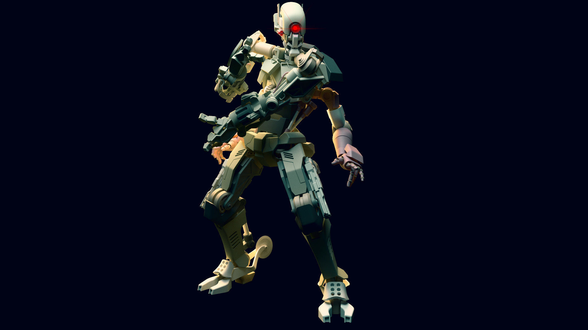 ROBOT POSTAPOCALYPTIC FUTURE 3D model_1