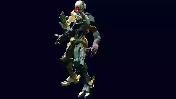 ROBOT POSTAPOCALYPTIC FUTURE 3D model ROBOT POSTAPOCALYPTIC FUTURE 3D model