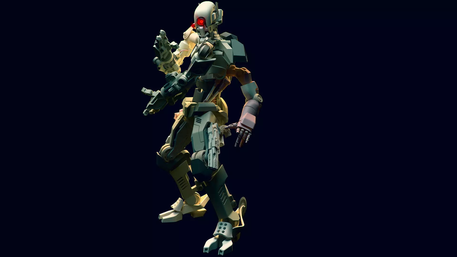ROBOT POSTAPOCALYPTIC FUTURE 3D model_0