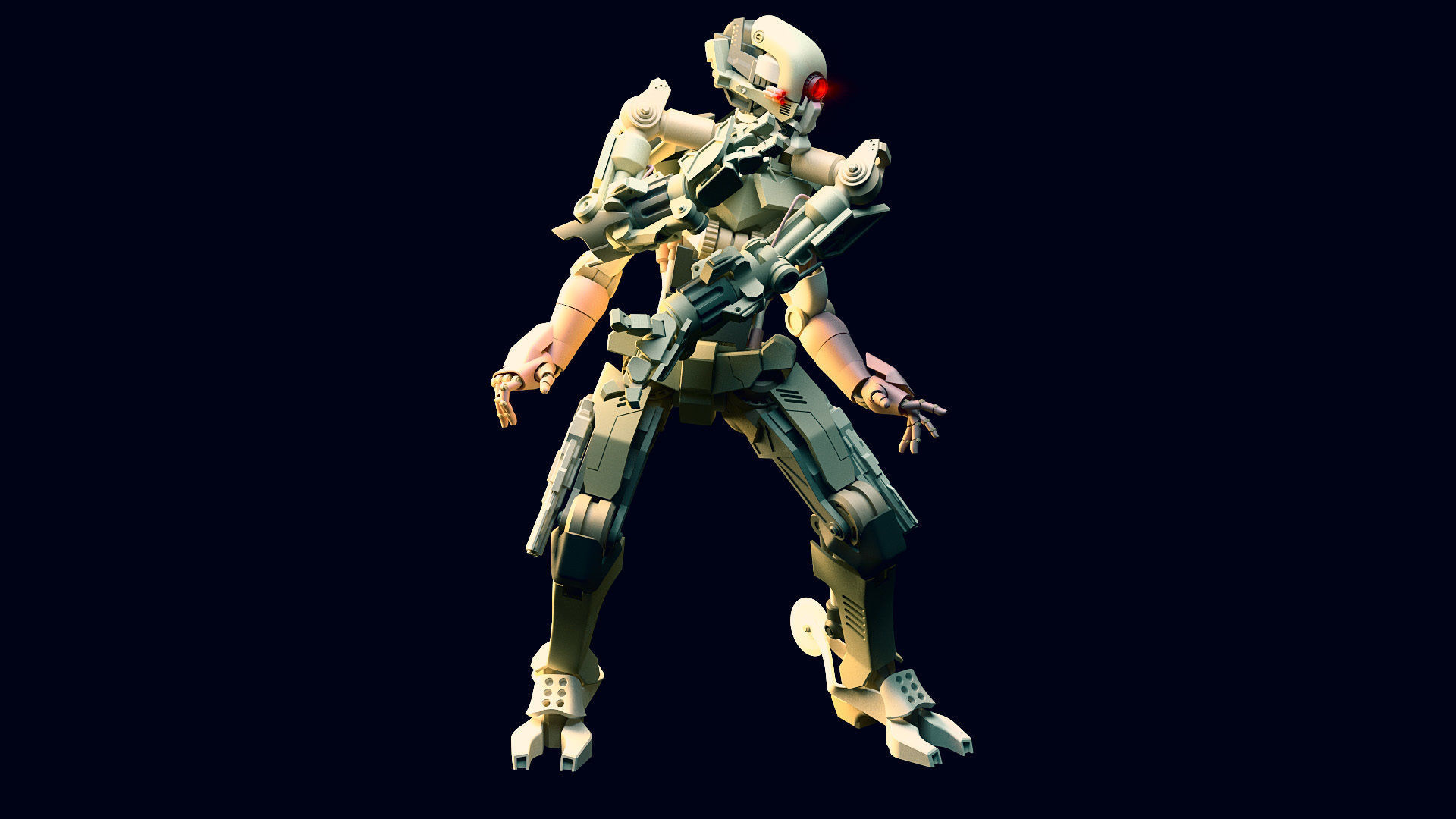 ROBOT POSTAPOCALYPTIC FUTURE 3D model_2
