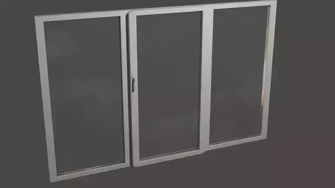 Low poly Plastic window