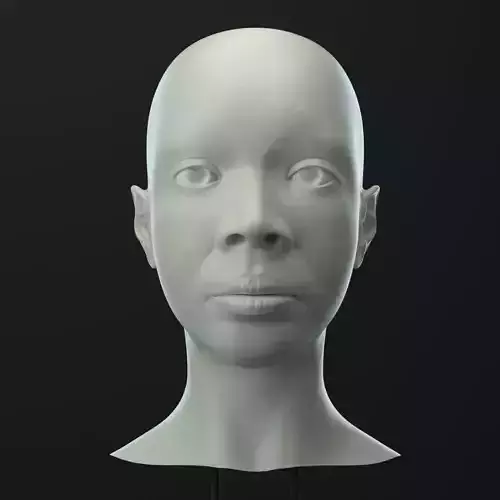 3D model African Female Head