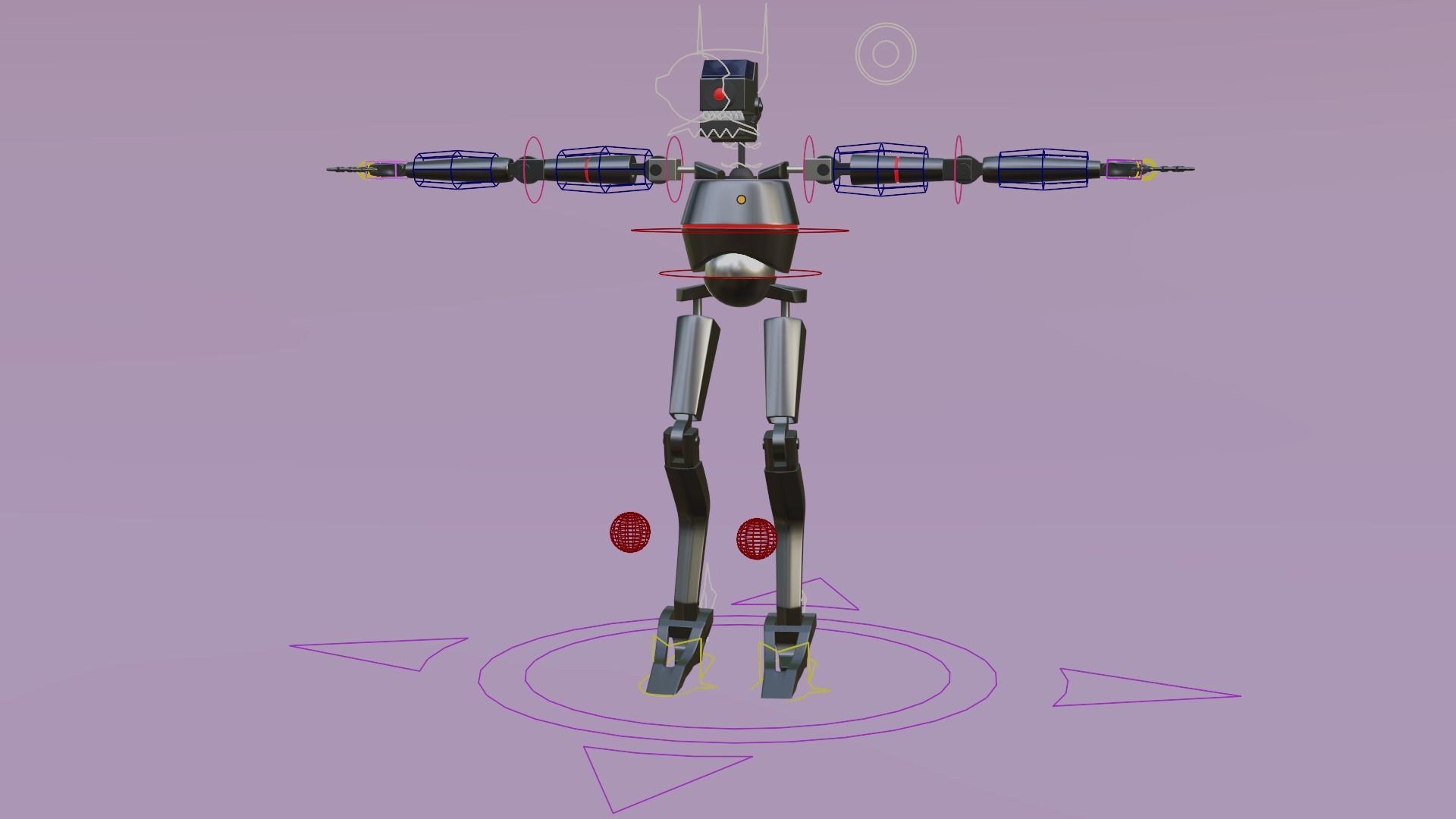 SecurityBot humanoid robot Free 3D model_6