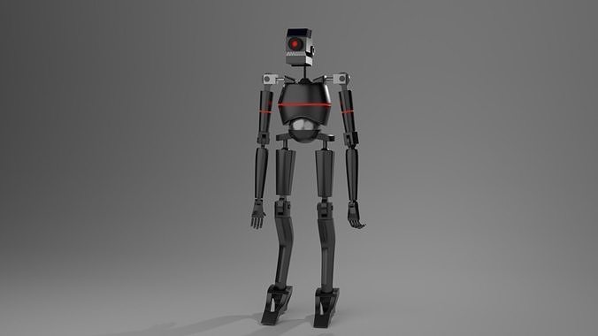 SecurityBot humanoid robot Free 3D model