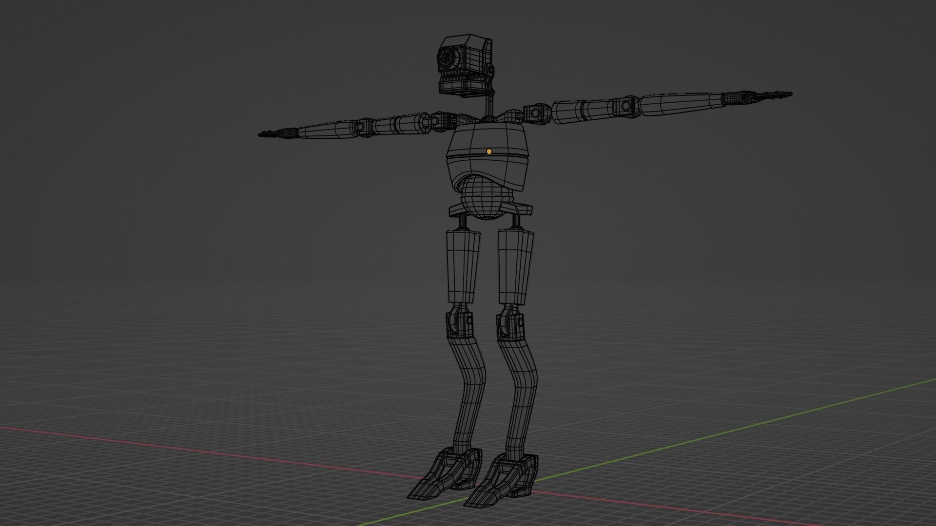 SecurityBot humanoid robot Free 3D model_5