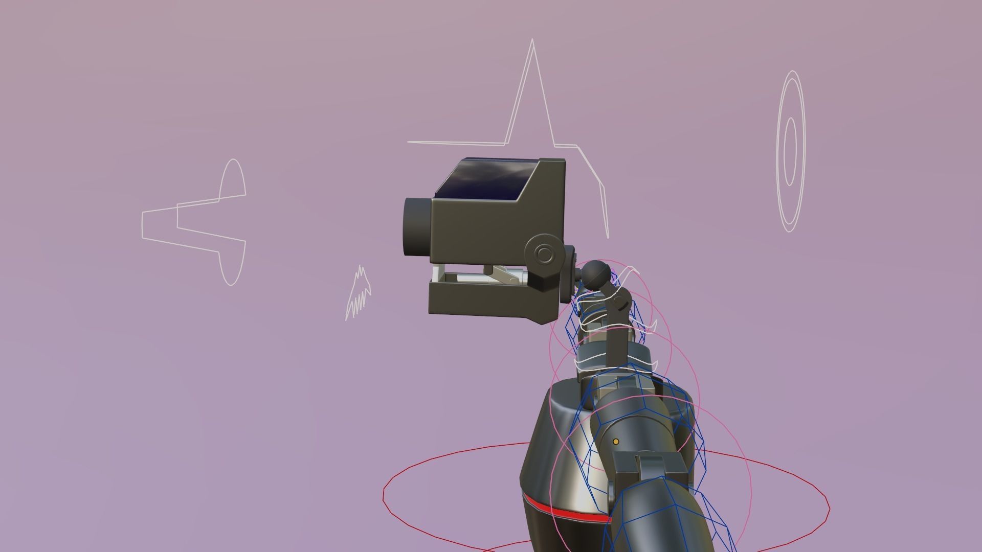 SecurityBot humanoid robot Free 3D model_7