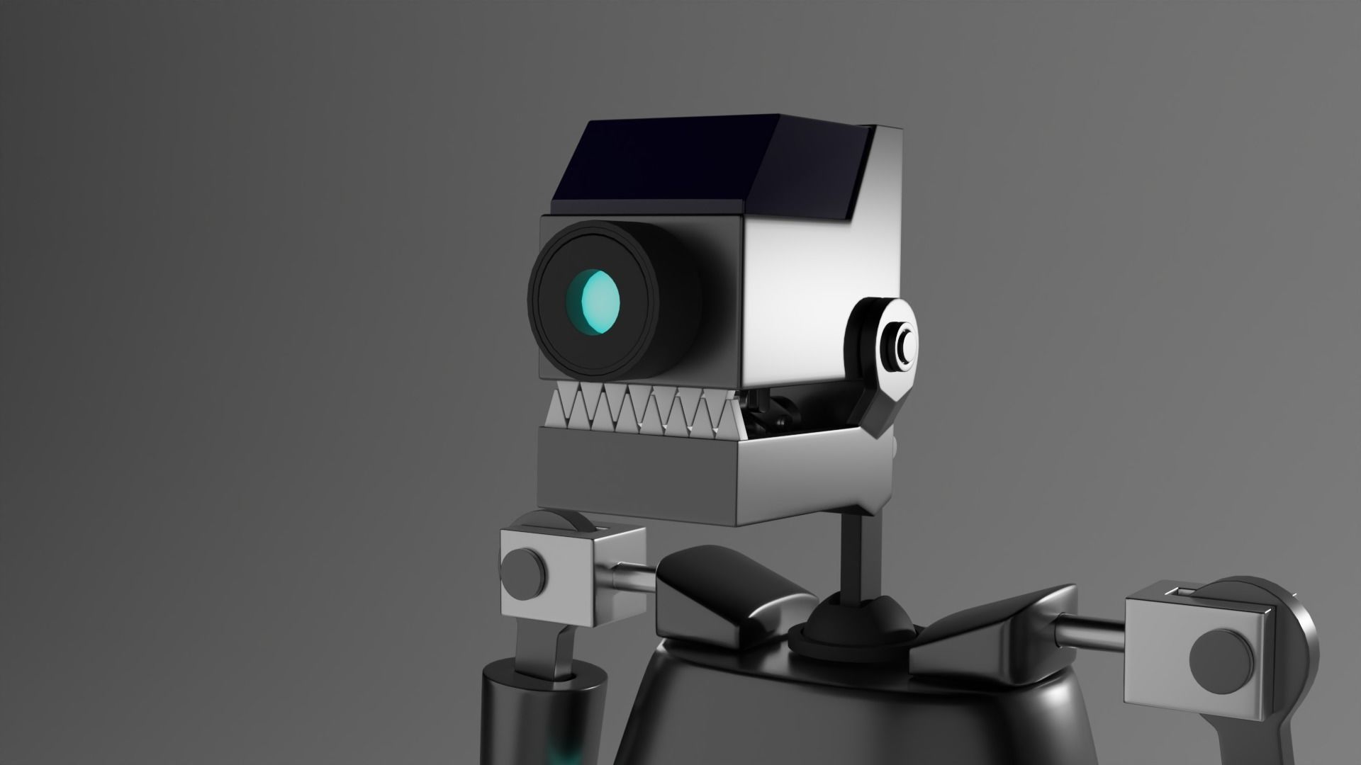 SecurityBot humanoid robot Free 3D model_3