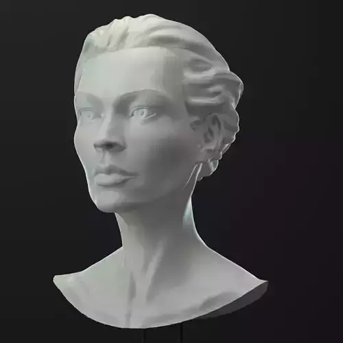 3D Female head 3D model