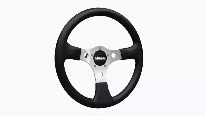 Strange Pro steering wheel Low-poly 3D model