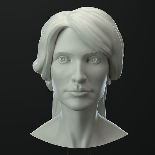 3D Female head model 3D model