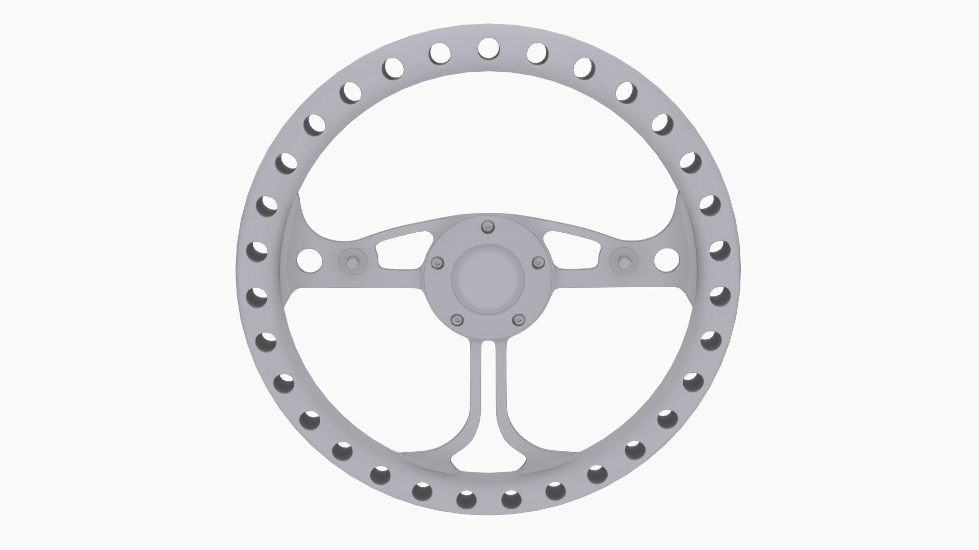 RJ Max steering wheel Low-poly 3D model_8