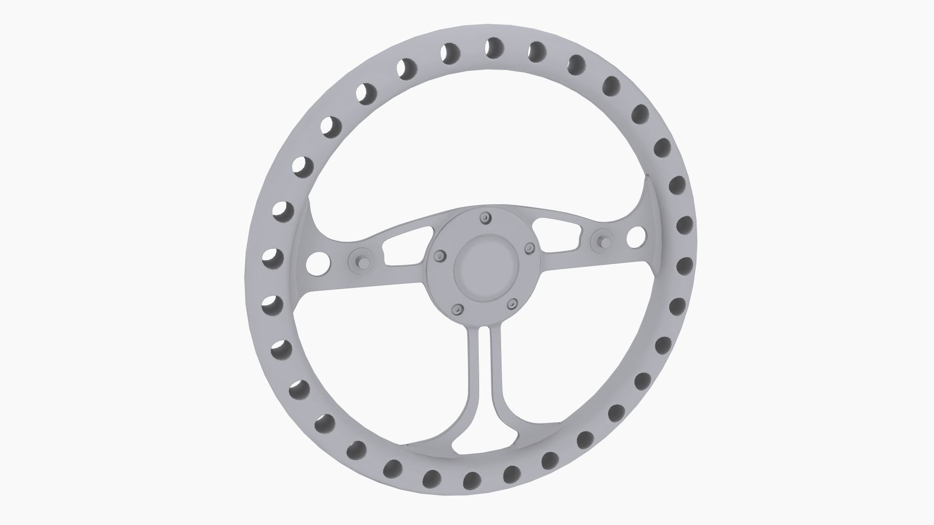 RJ Max steering wheel Low-poly 3D model_9