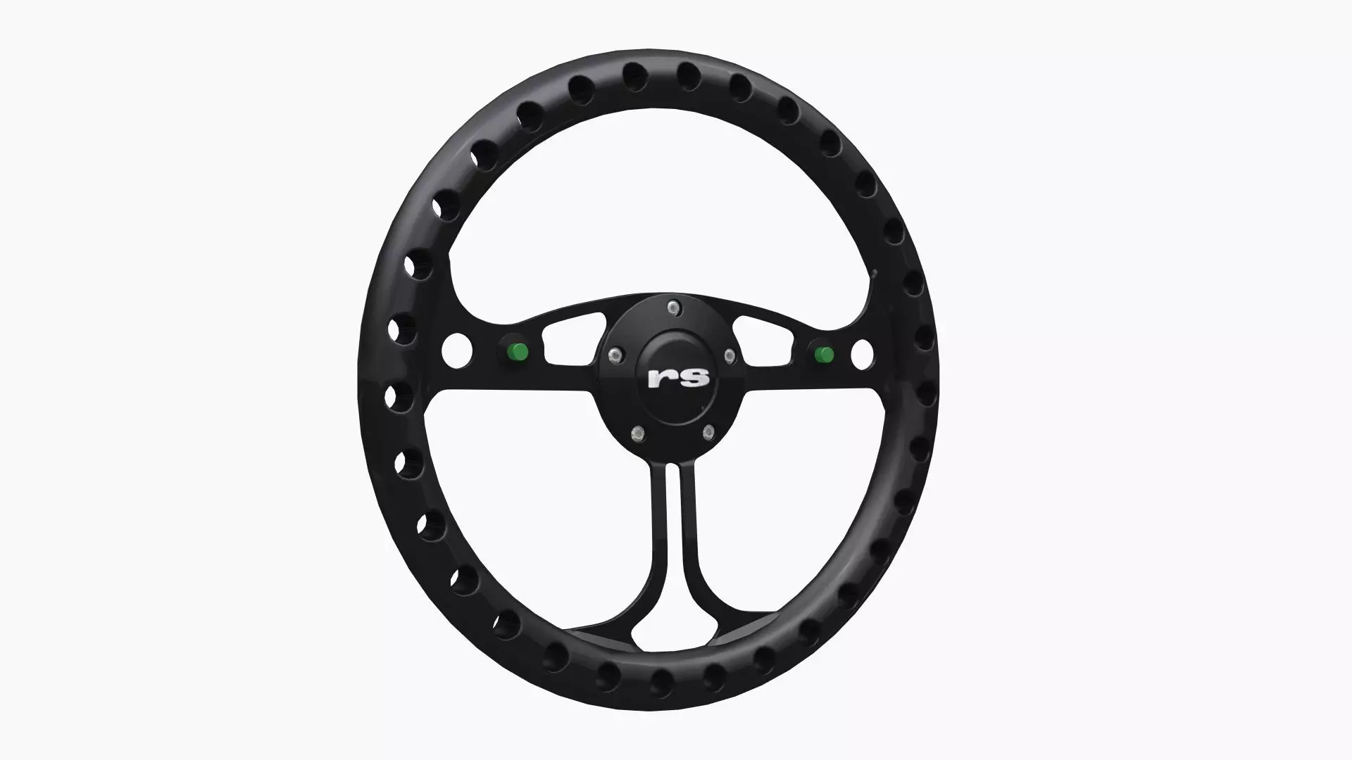 RJ Max steering wheel Low-poly 3D model_0