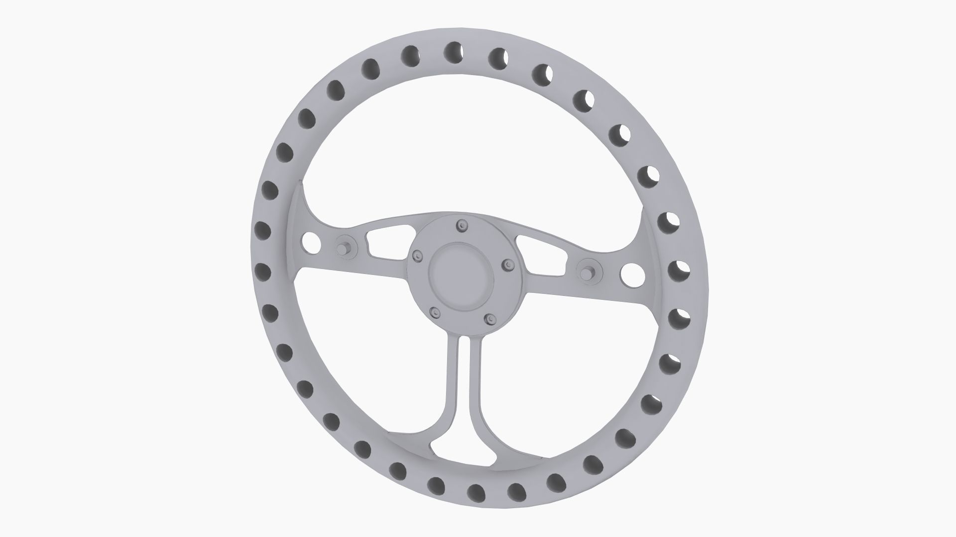 RJ Max steering wheel Low-poly 3D model_7