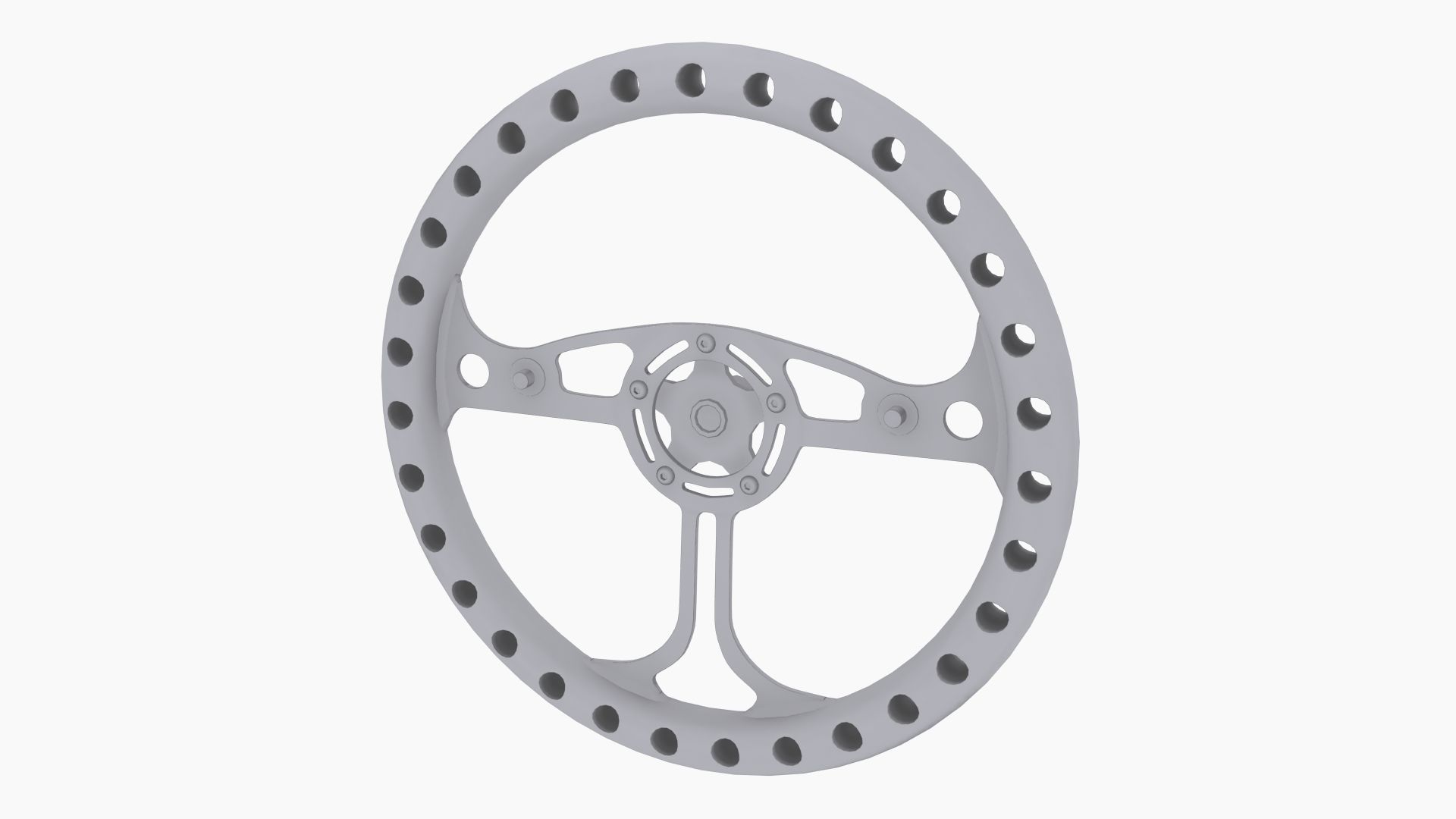 RJ Max steering wheel Low-poly 3D model_10