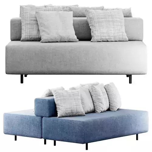 Block party Back it Up sofa by Poppin