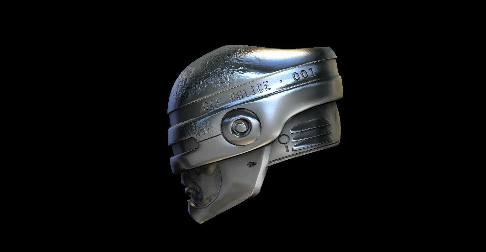 Robocop Ring Size 10 US 3D print model_1